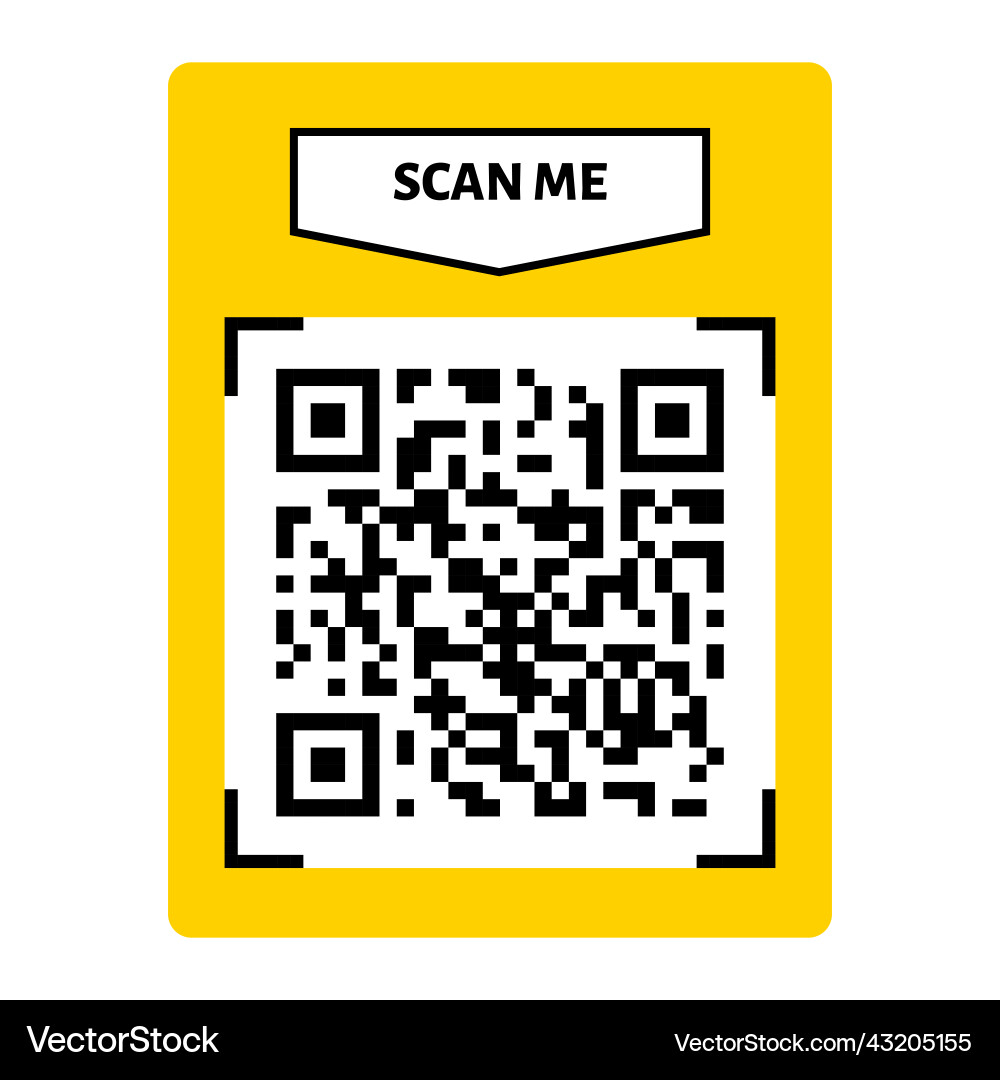 Scannen Sie mich qr Code Frame Design für die Zahlung Scannen Sie mich qr Code Frame Design für die Zahlung vektorbild