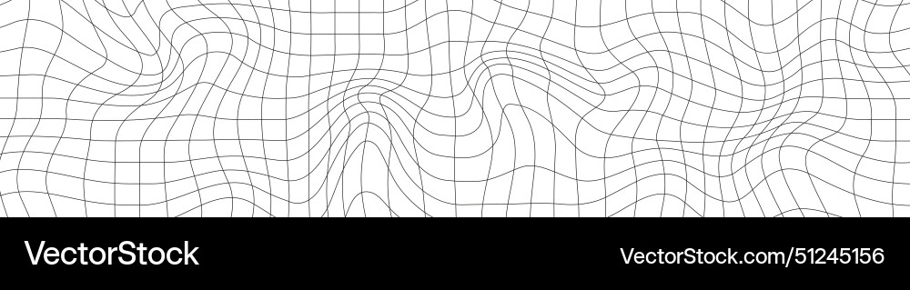 Abstract 3d wireframe mesh grid with a wave vector image