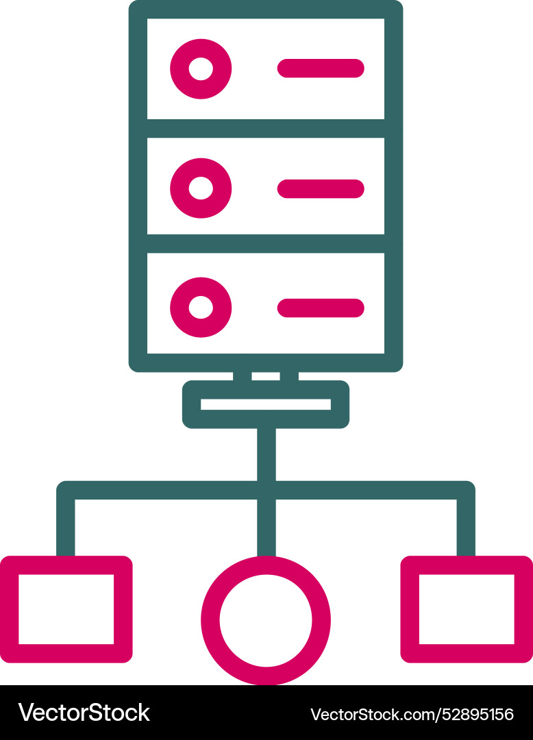 Cluster computing icon design vector image