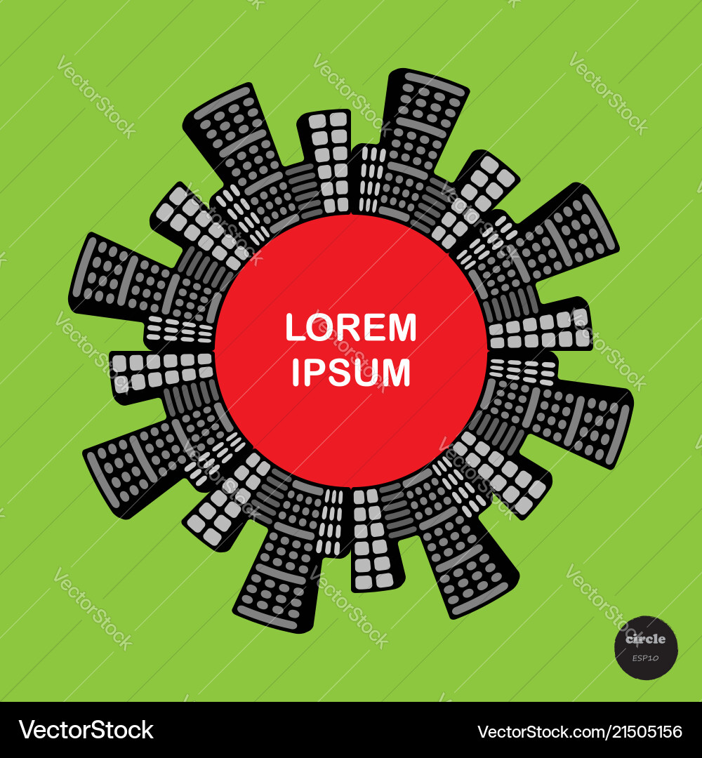 Design colorful circles with line elements Design colorful circles with line elements vector image