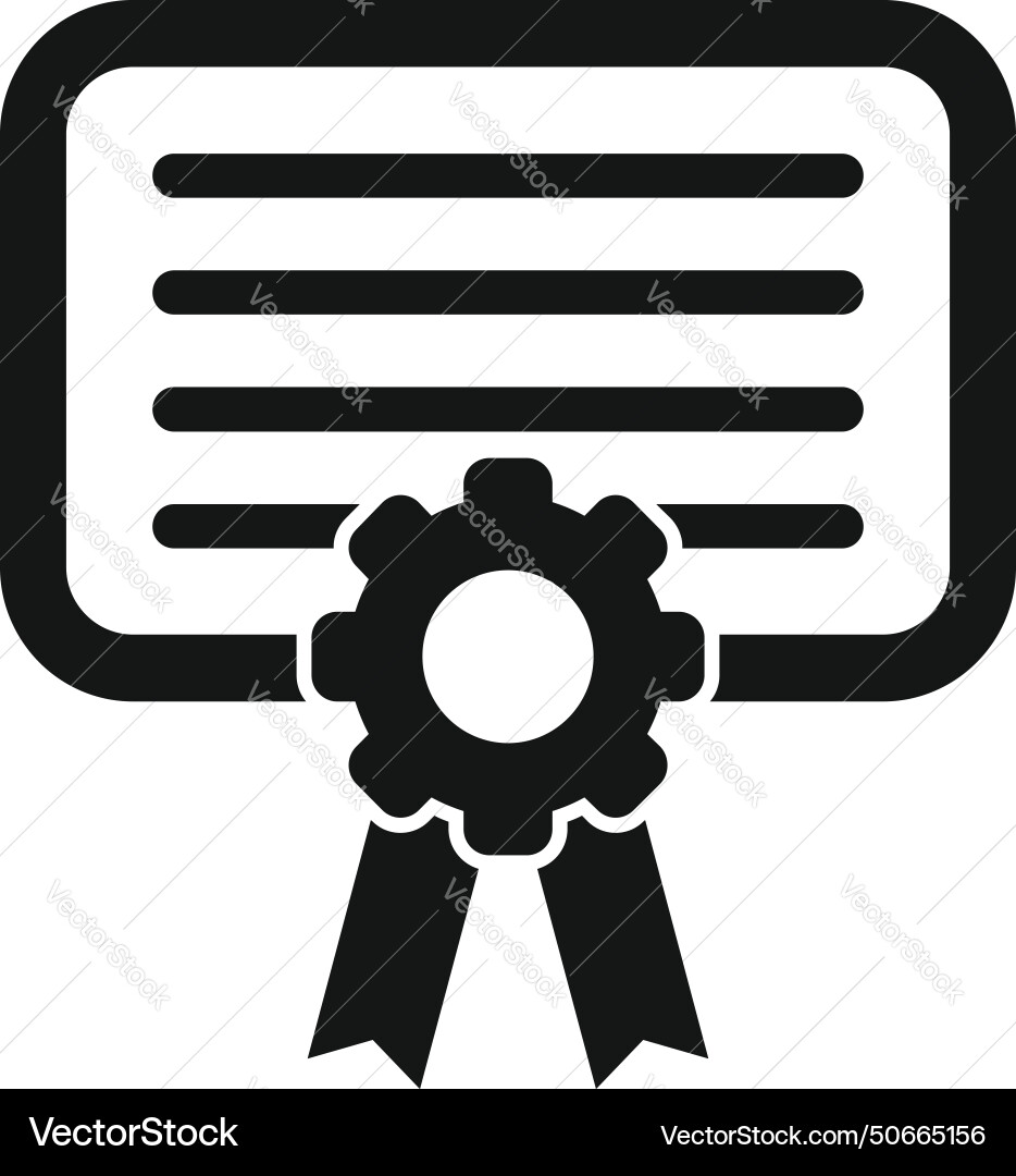 Diploma tech memory icon simple function Diploma tech memory icon simple function vector image