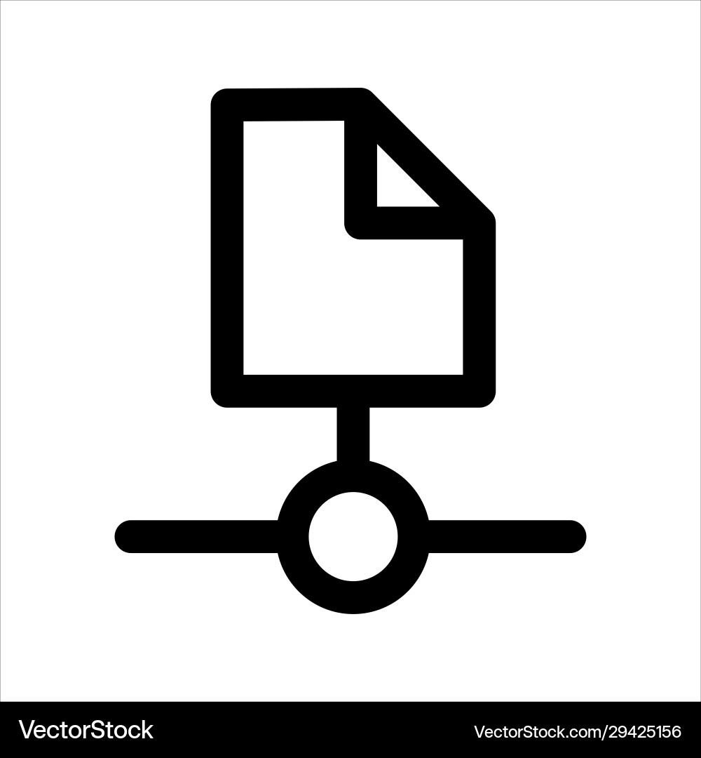 Document network icon symbol design vector image