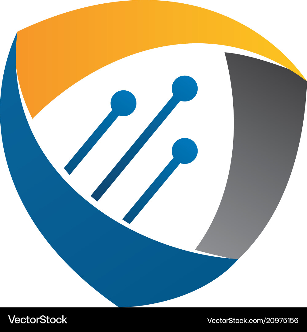 Dynamic shield technology Dynamic shield technology vector image