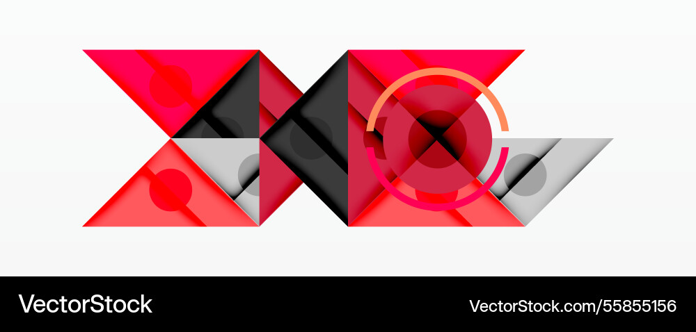 Geometric abstract design with layered triangles Geometric abstract design with layered triangles Vector Image