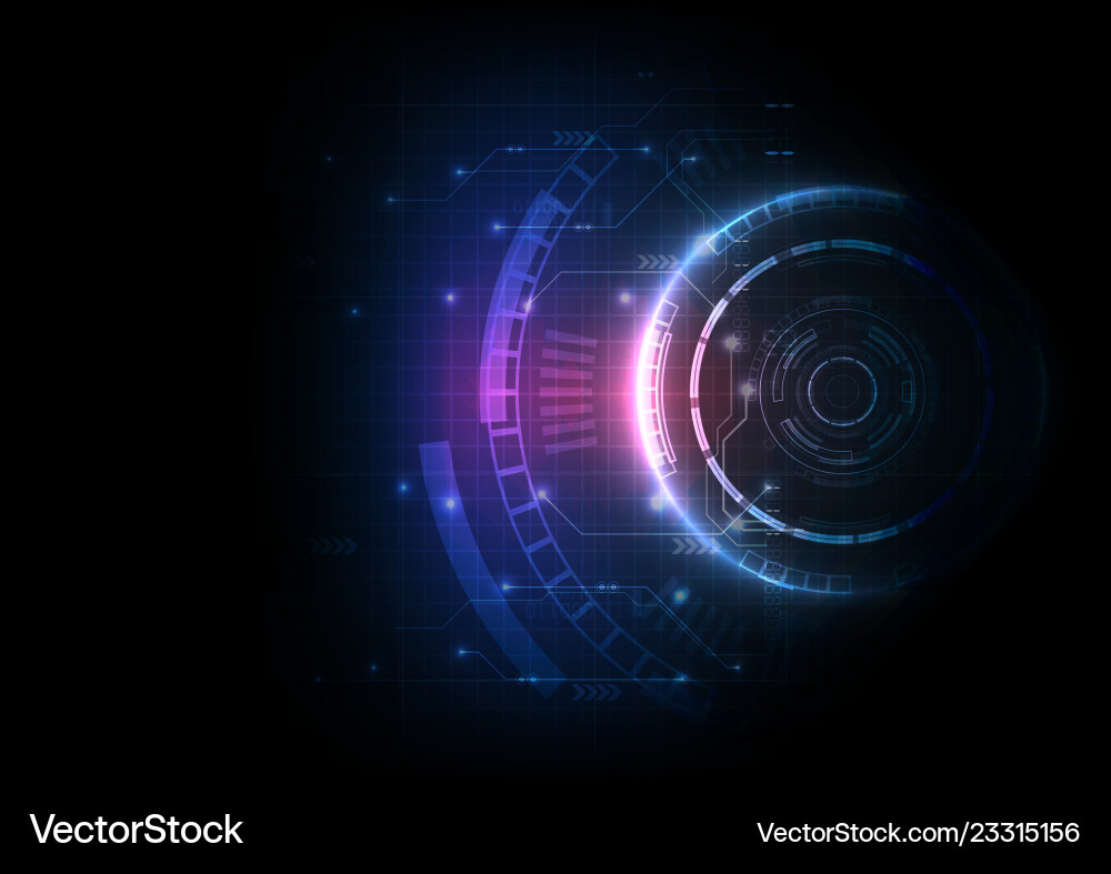 Light color futuristic game circuit technology vector image