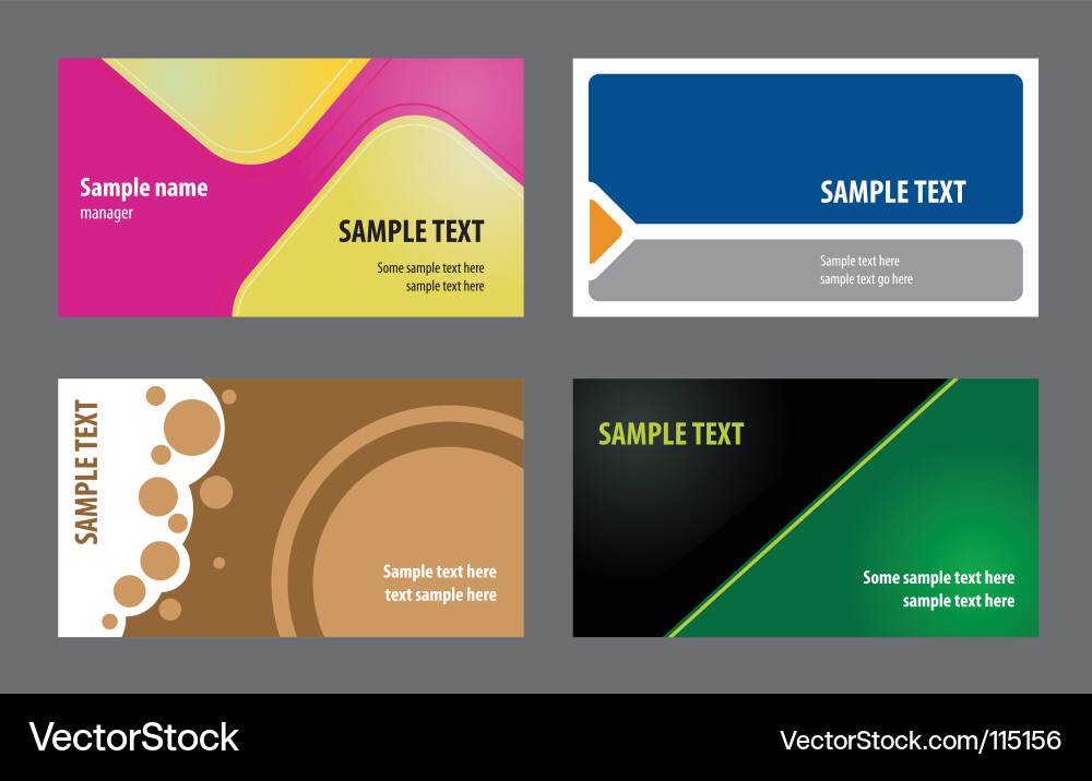 Minimalist Card Templates vector image