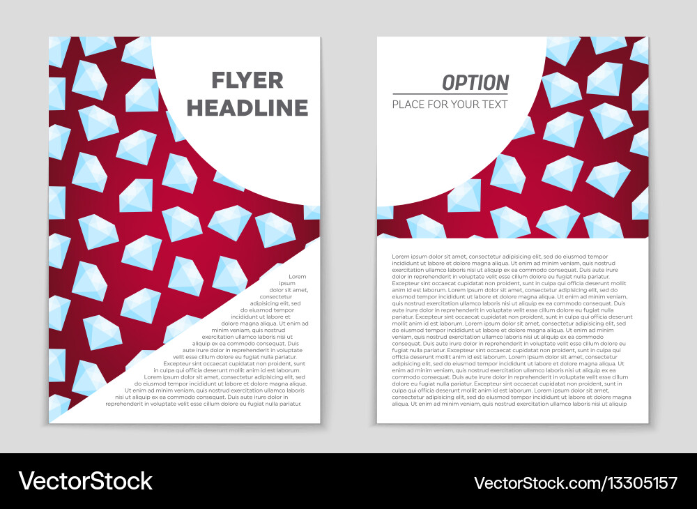 Abstract layout background set for art Vector Image