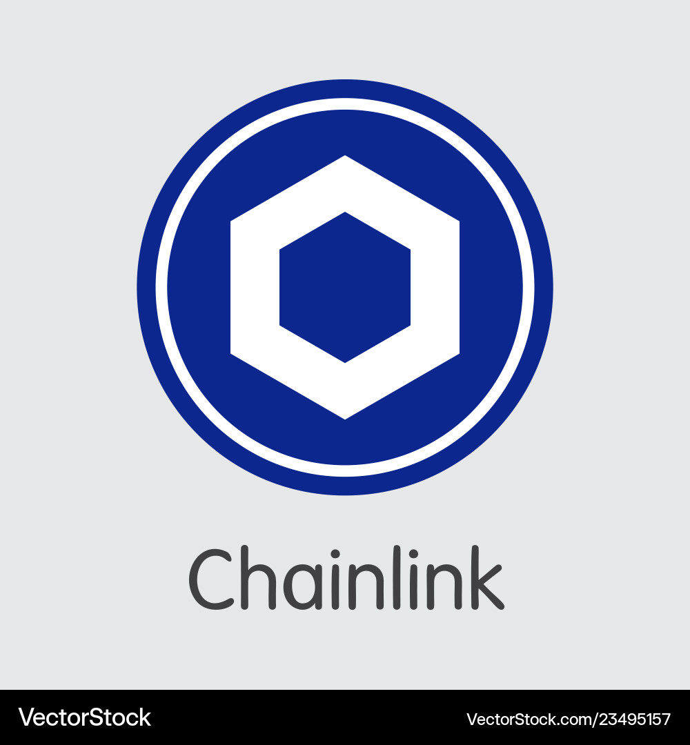 Chainlink Logo - Cryptocurrency Icon – Royalty-Free Vector | VectorStock
