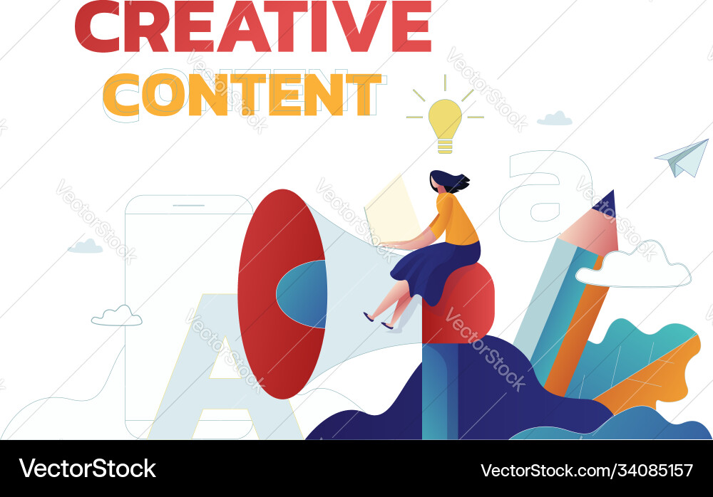 Content Strategie Marketing Werbung Content Strategie Marketing Werbung vektorbild