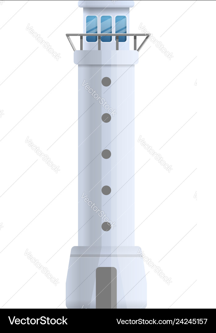 Meer Leuchtturm Ikone Cartoon Stil Meer Leuchtturm Ikone Cartoon Stil vektorbild