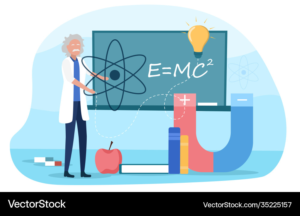 Physics Experiment - Science Concept vector image