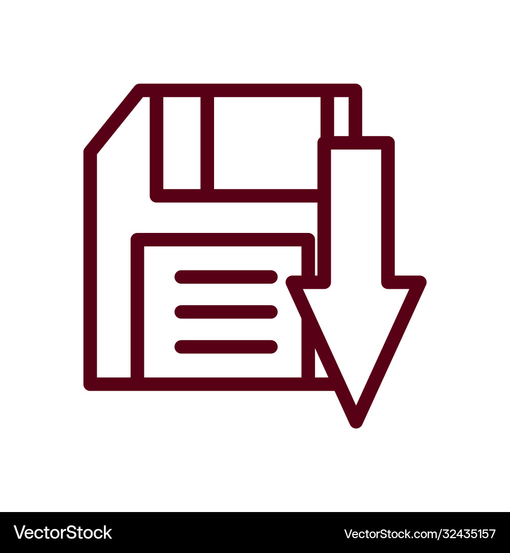 Save game diskette design eps 10 Vector Image