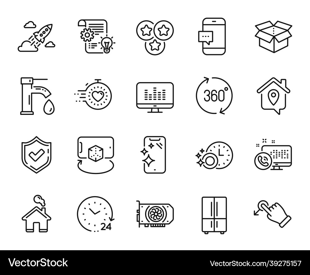 Set of timer startup rocket and confirmed Set of timer startup rocket and confirmed Vector Image