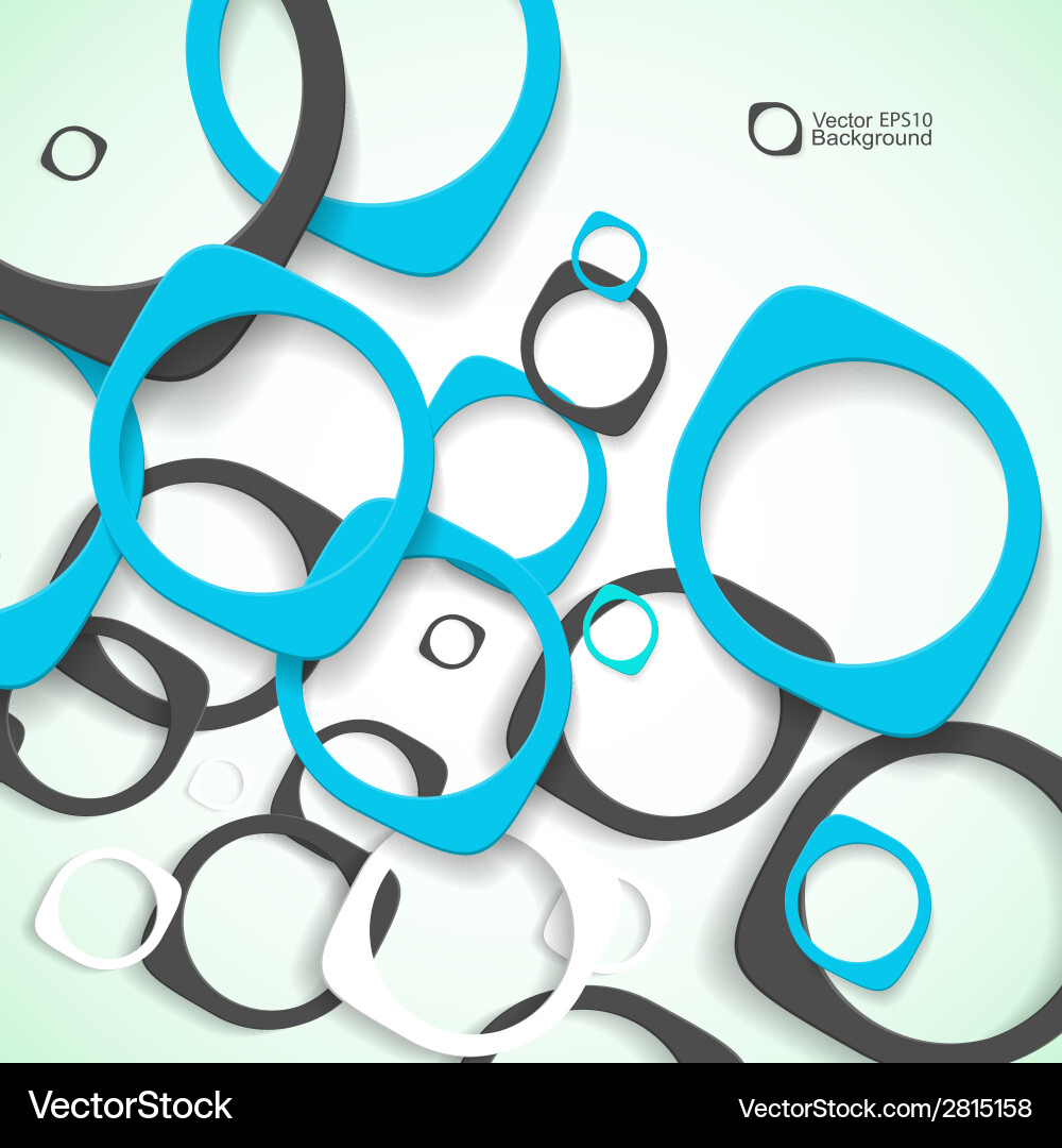 Abstract background of colored rounded bulk items Vector Image