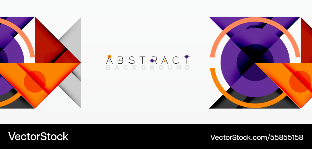 Abstract geometric composition with intersecting Abstract geometric composition with intersecting Vector Image