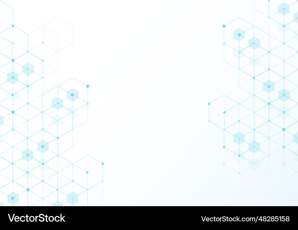 Abstract hexagonal molecular structures Abstract hexagonal molecular structures Vector Image