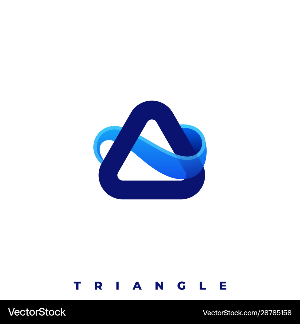 Abstract Triangle Shape Template vector image