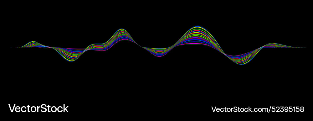 Abstract winding lines of different colors Abstract winding lines of different colors vector image