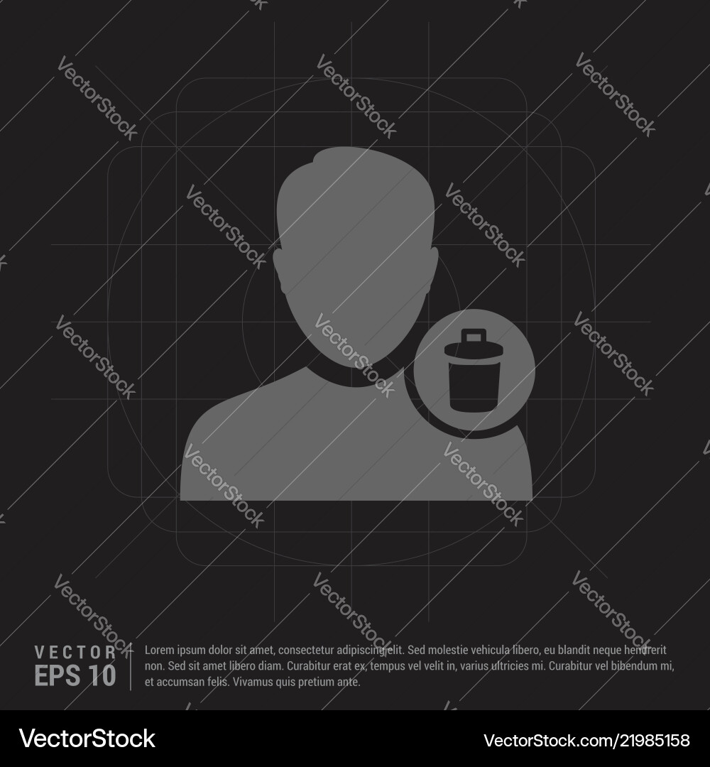 Delete user icon Delete user icon Vector Image