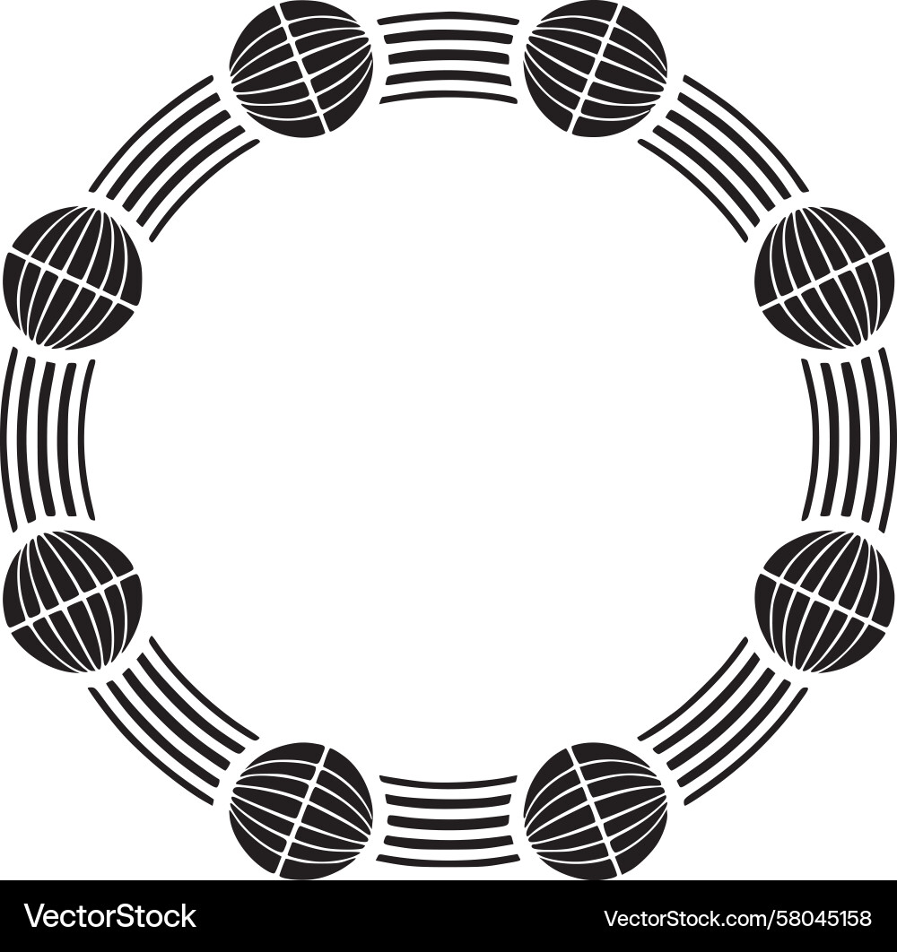 Interconnected Circular Pattern Vector Image