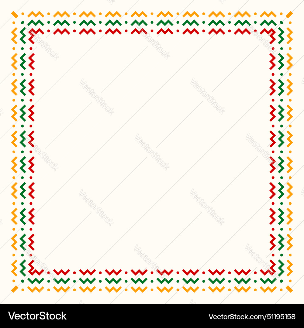 Juneteenth frame design element collection Vector Image