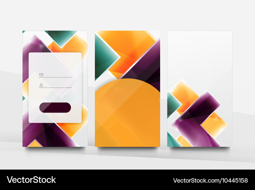 Mobile background ui Vector Image