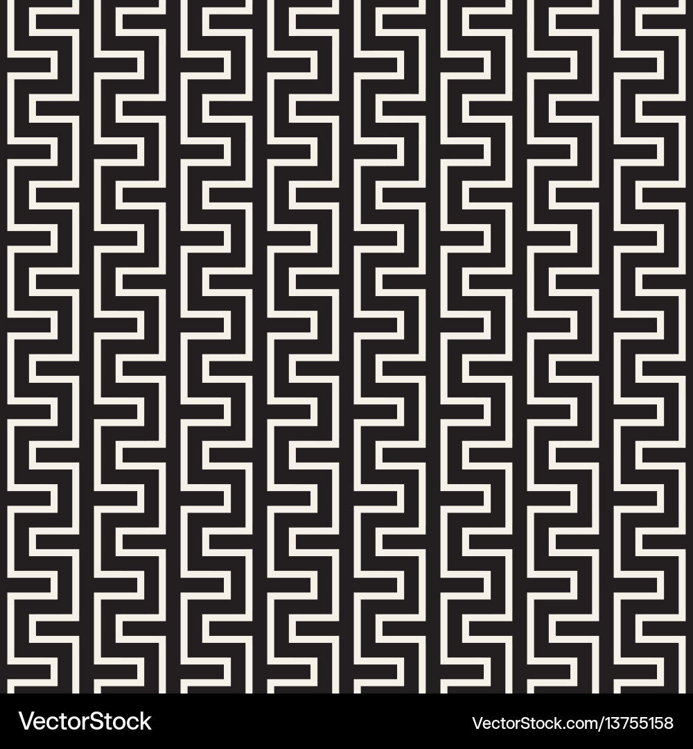 Monochrome Line Lattice Pattern Vector Image