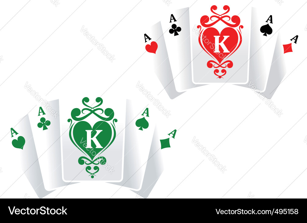 Poker Card Set Vector Image