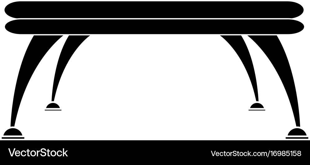 Table platform stand template for object Vector Image
