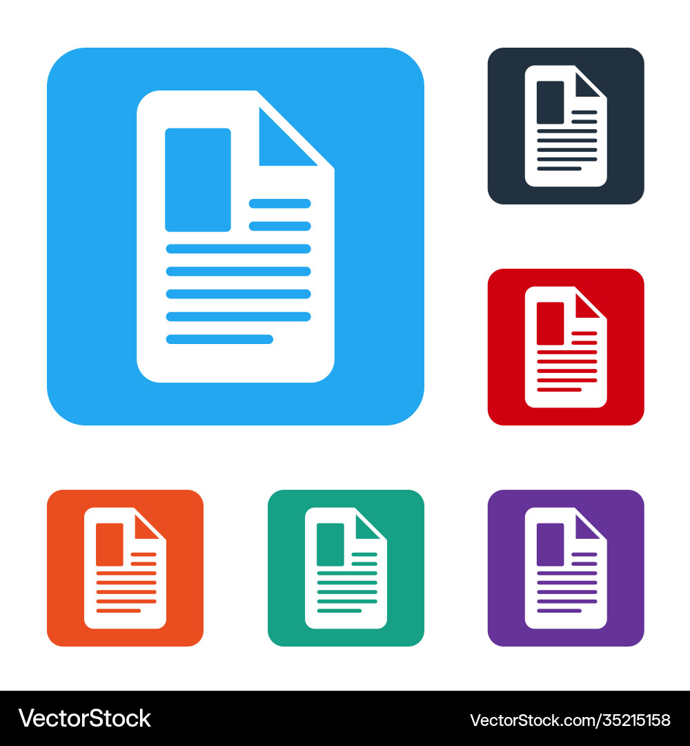 White file document icon isolated on White file document icon isolated on vector image
