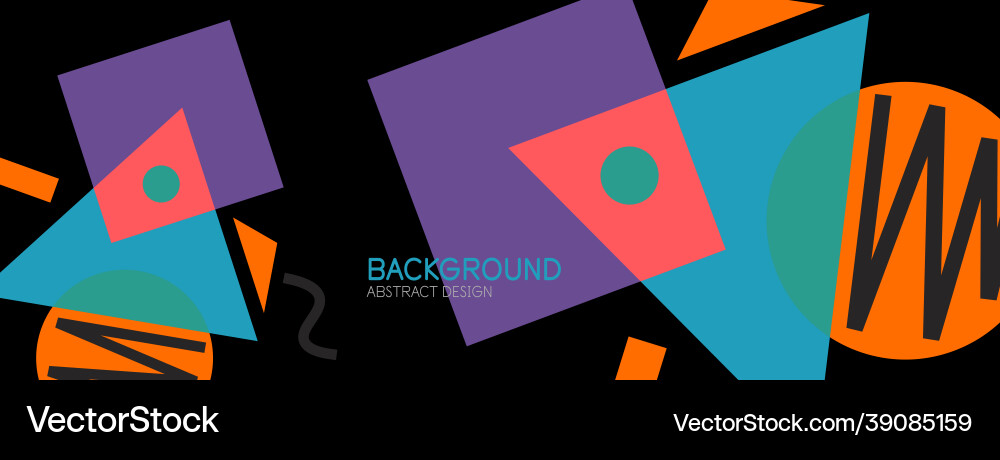 Abstract background blocks lines triangles Abstract background blocks lines triangles vector image