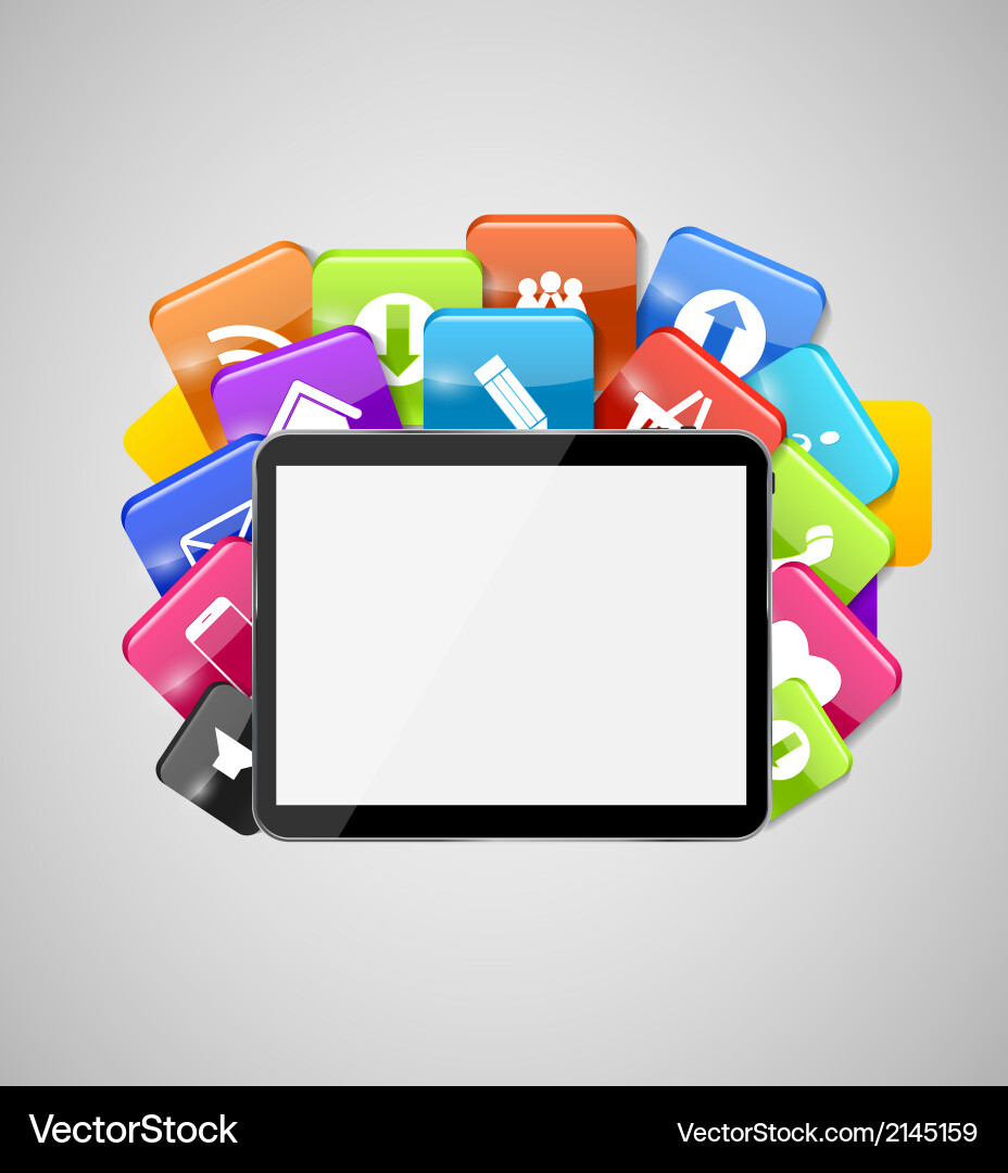 Cloud computing concept Vector Image