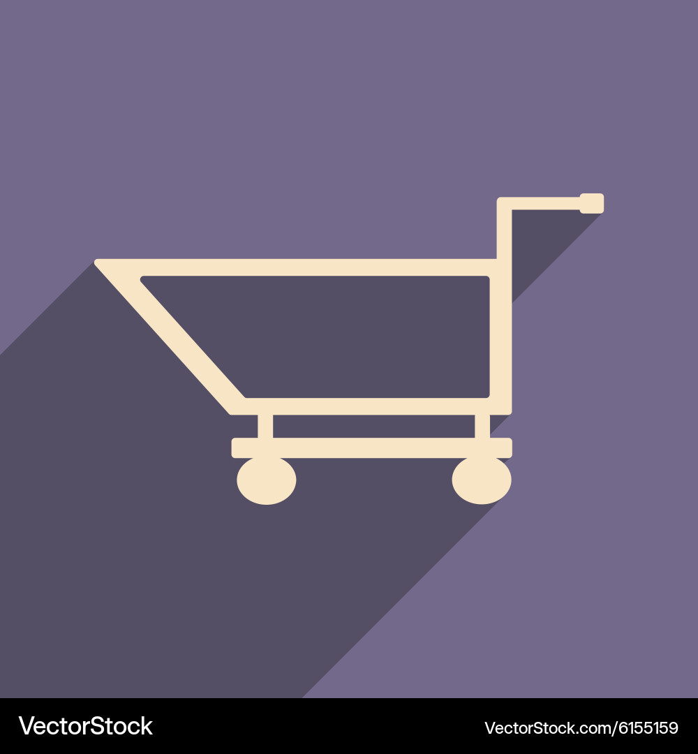 Flat with shadow icon and mobile application vector image