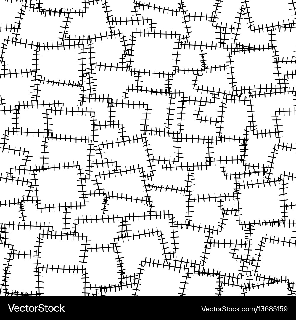 Patchwork Textile Pattern vector image