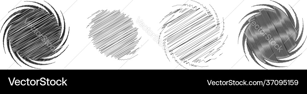 Spiral swirl twirl design element with sketchy Spiral swirl twirl design element with sketchy Vector Image
