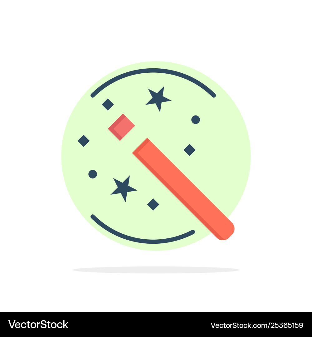 Tricks solution magic stick abstract circle Tricks solution magic stick abstract circle Vector Image