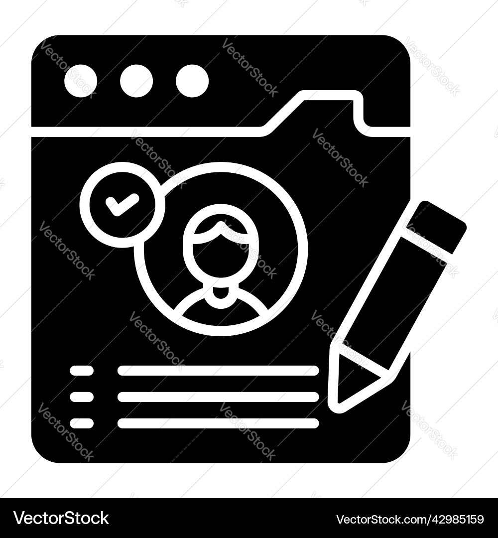 Web account modern concepts design vector image