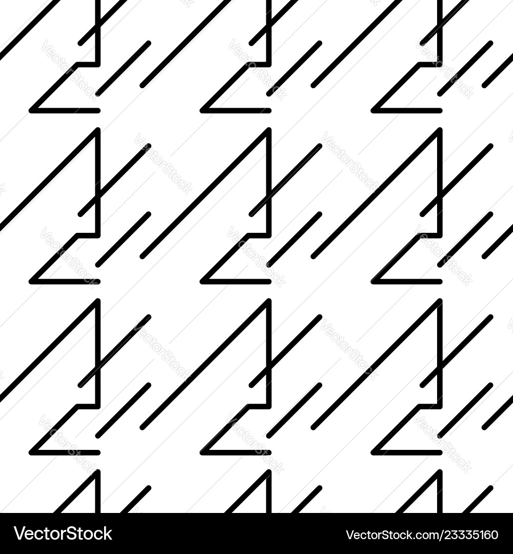Black and White Geometric Pattern Royalty Free Vector Image