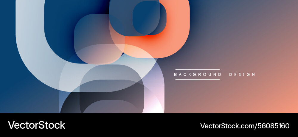 Circular abstract design with overlapping Circular abstract design with overlapping vector image