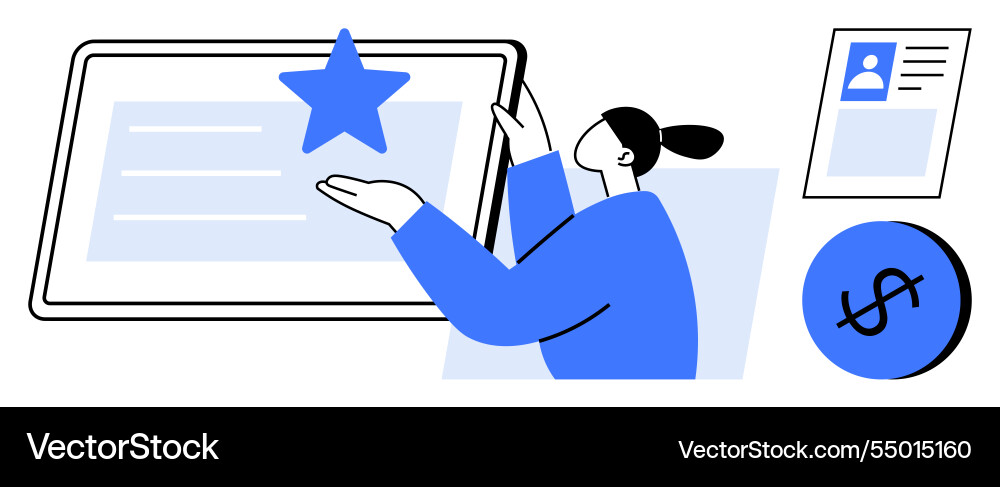 Digital recognition with profile verification Digital recognition with profile verification vector image