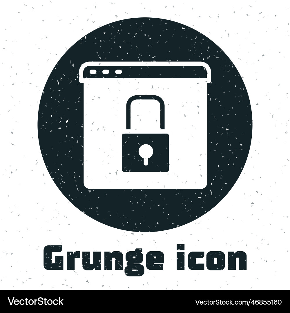 Grunge secure your site with https ssl icon Vector Image