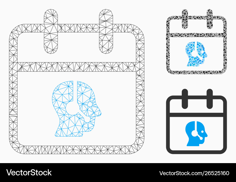 Operator day mesh network model Vector Image