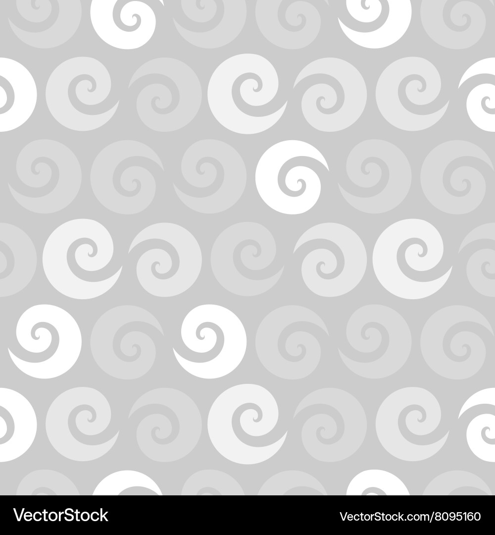 Swirl scroll seamless pattern Vector Image