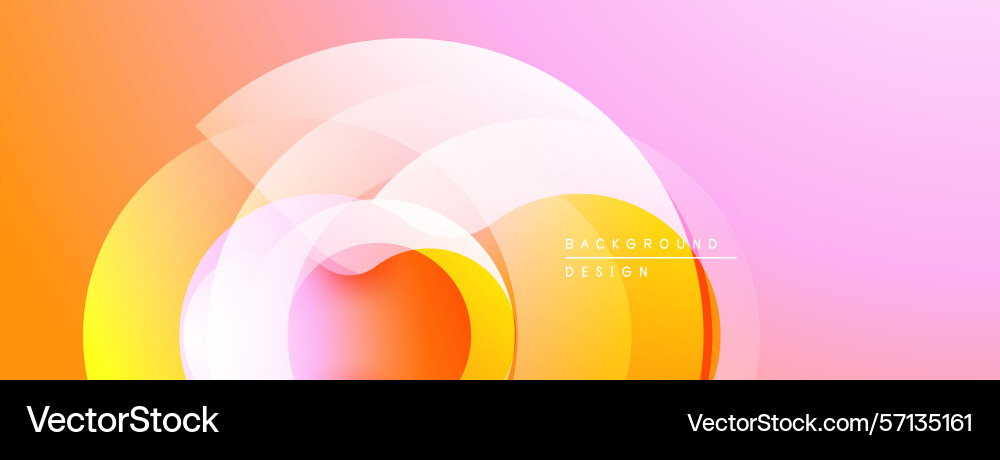 Abstract design features overlapping circles warm Abstract design features overlapping circles warm Vector Image