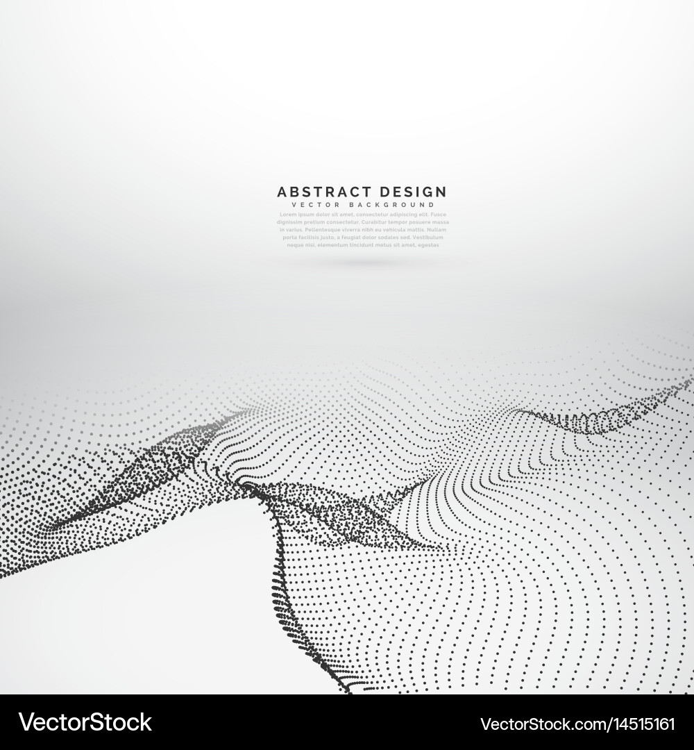 Dynamic Wavy Particle Background vector image