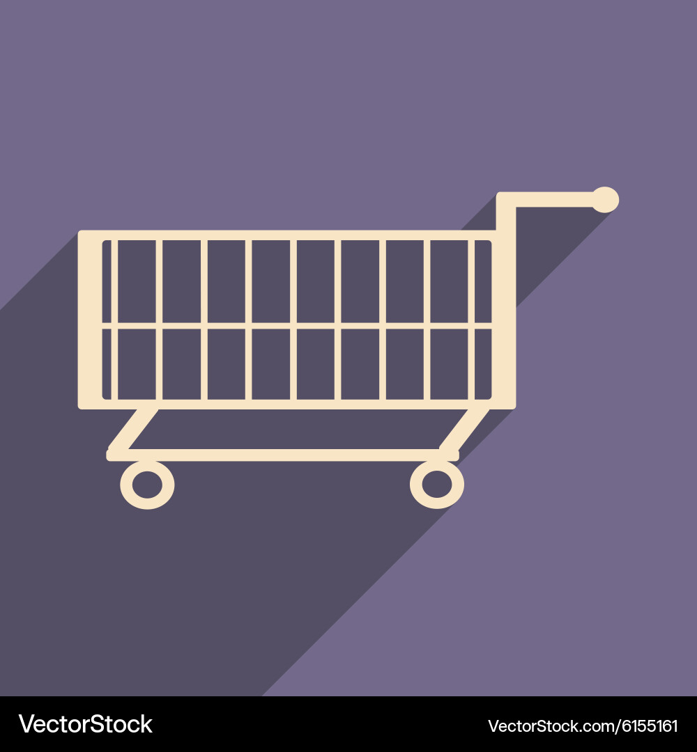 Flat with shadow icon and mobile application vector image