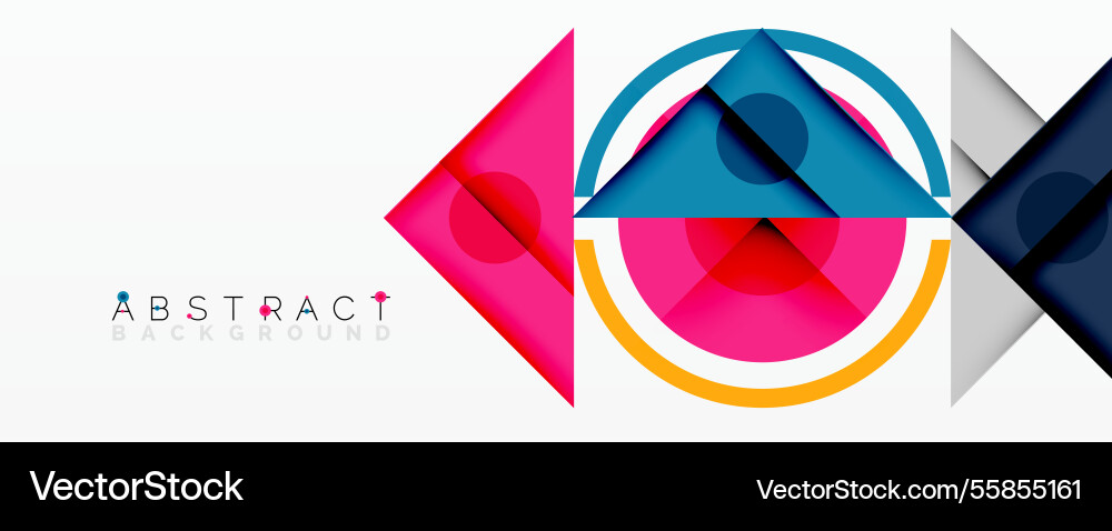 Geometric abstract design with layered triangles Geometric abstract design with layered triangles Vector Image