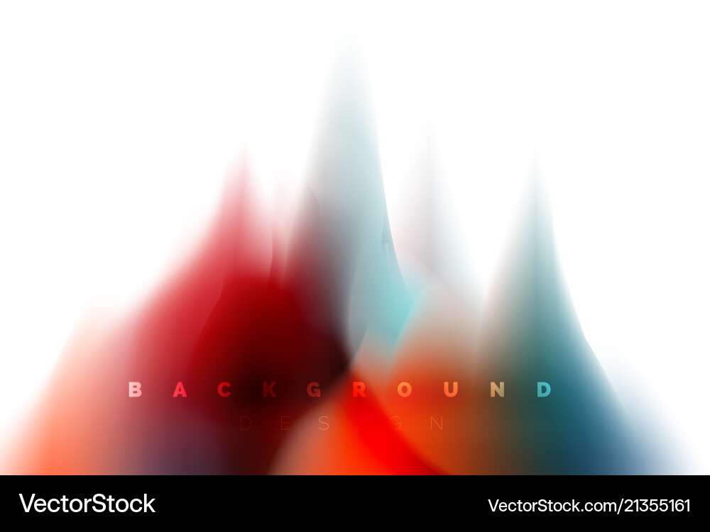 Holographic Paint Flow Abstract Vector Image