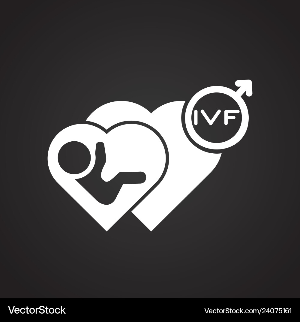 Ivf icon on background for graphic and web design Ivf icon on background for graphic and web design vector image