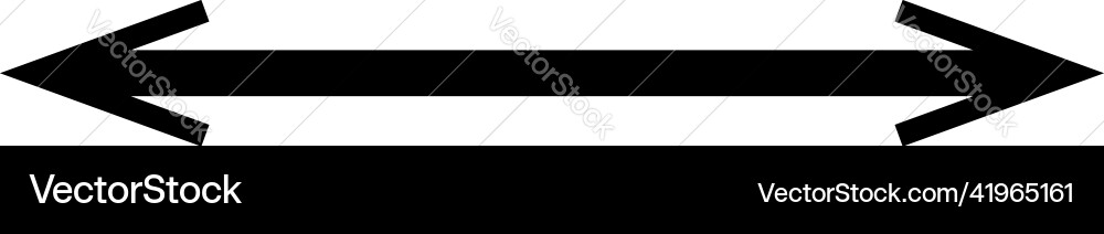 Left and right arrow pointer cursor in opposite Vector Image